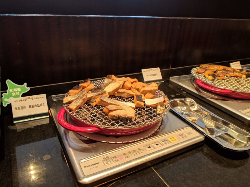 京王プラザホテル札幌　朝食ビュッフェ　焼き魚