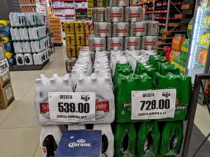 ウルグアイのスーパー・輸入ビール