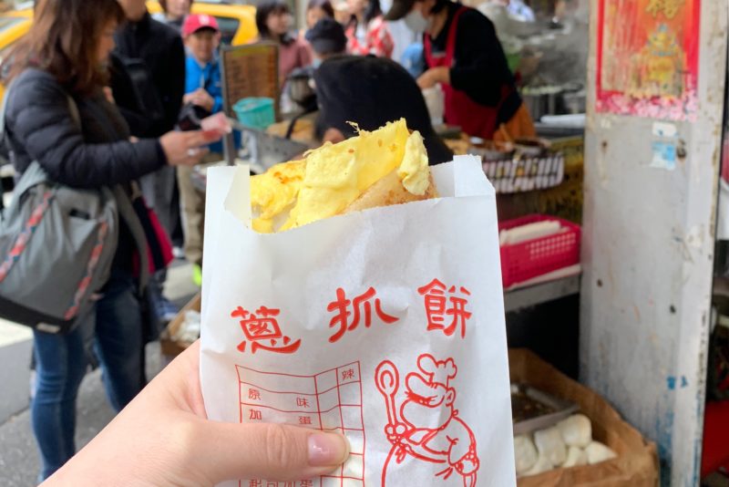 台湾 葱抓餅