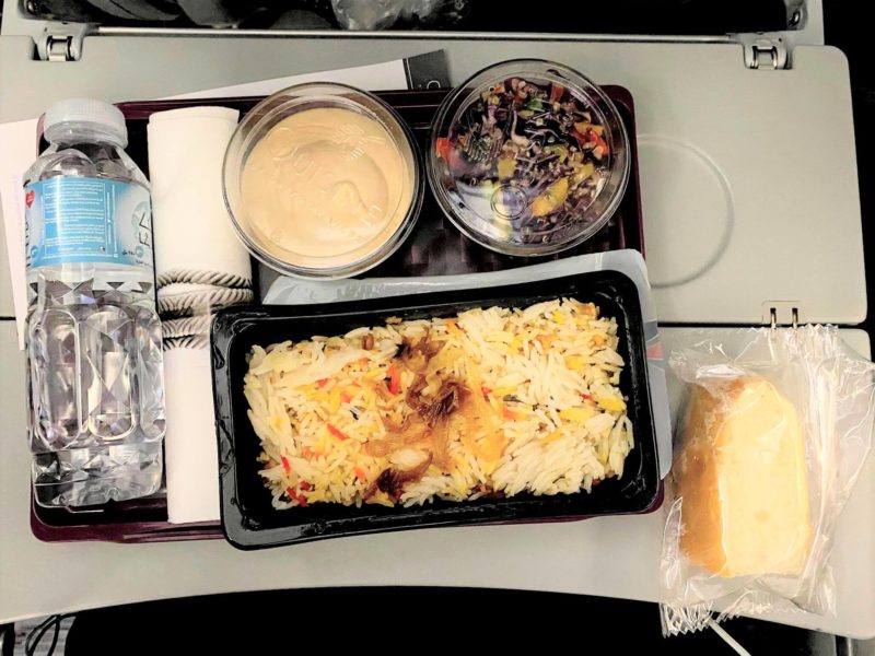カタール航空の機内食でも出たビリヤニ！