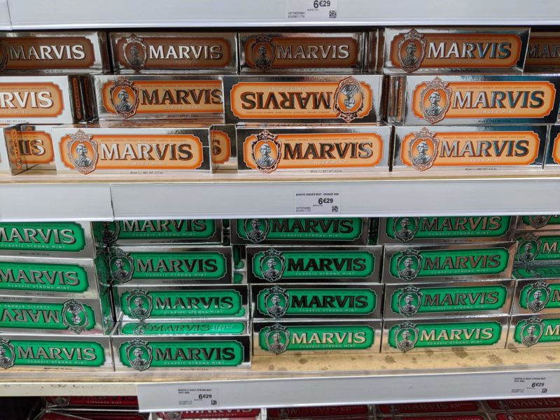 イタリアの高級歯磨き粉MARVISもおすすめ