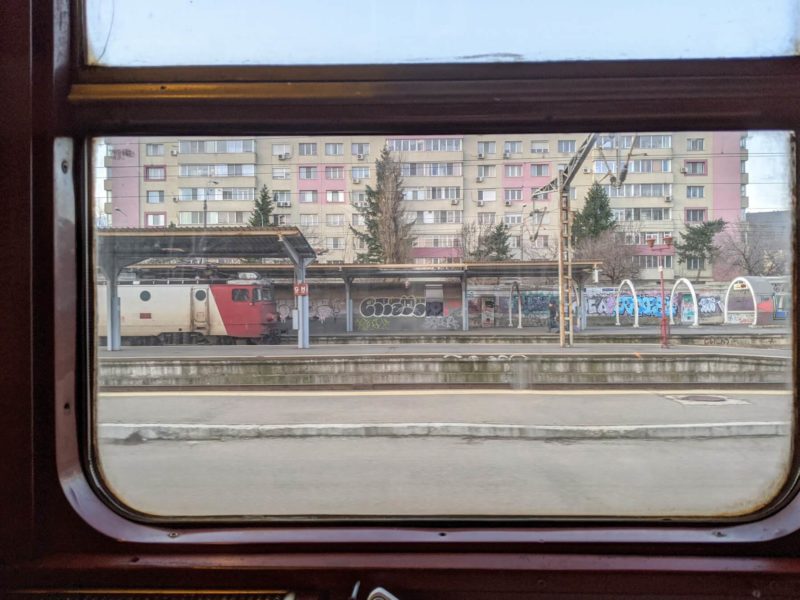 ルーマニア寝台列車からの車窓