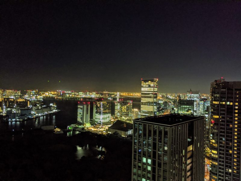 コンラッド東京客室からの夜景