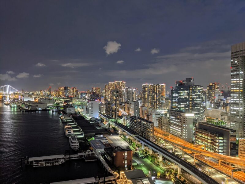 インターコンチネンタル東京ベイ客室からの眺め