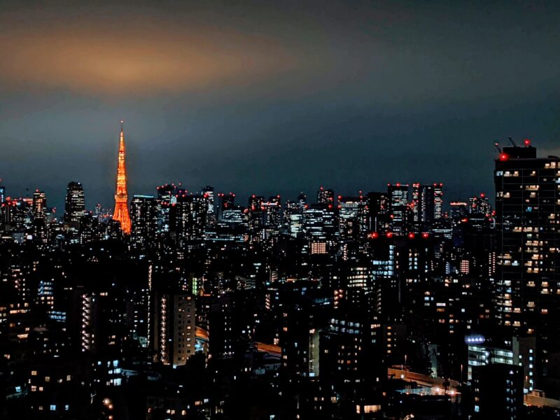 ウェスティン東京　エグゼクティブルームからの夜景