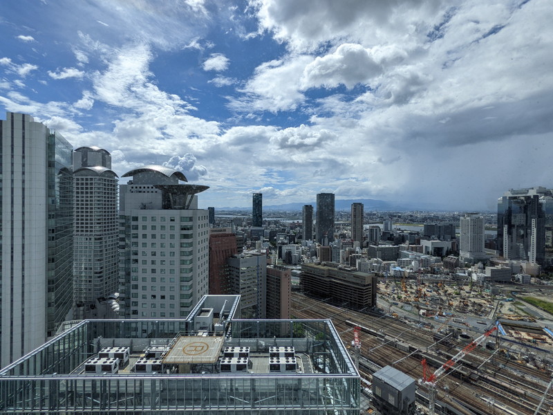 ヒルトン大阪　エグゼクティブルームからの眺望