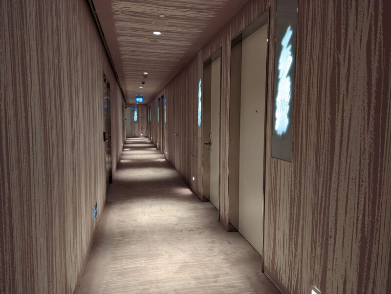 JWマリオットホテル シンガポール　客室階廊下