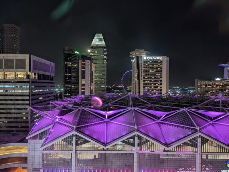 JWマリオットホテルシンガポール　クラブプレミアルームからの眺望