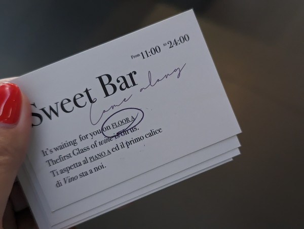 Sweet Bar　ドリンクチケット