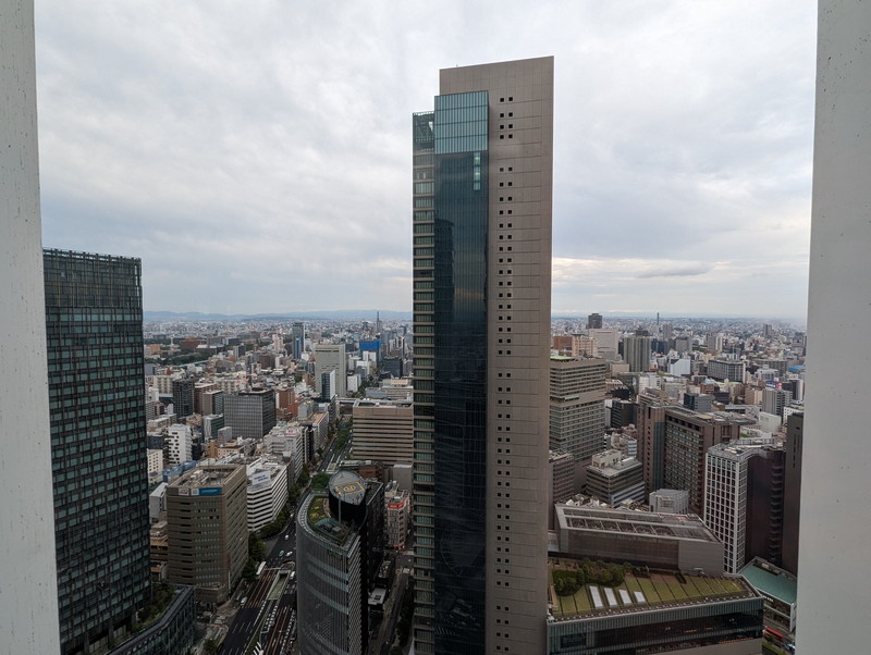 名古屋マリオット　ラウンジからの眺望