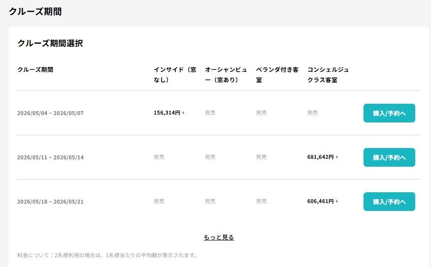 ひとめで空いている部屋が確認可能
